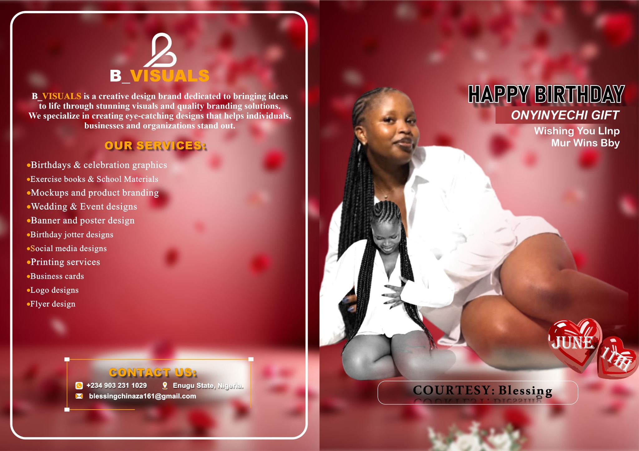 Birthday jotter design